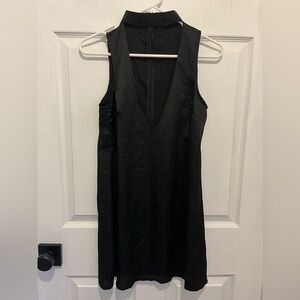 Low Cut Mini Cocktail Dress